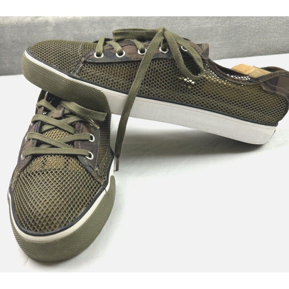 Creative Recreation Sneakers Men's 11.5 Green Camo Mesh Casual Dress Shoes Rare